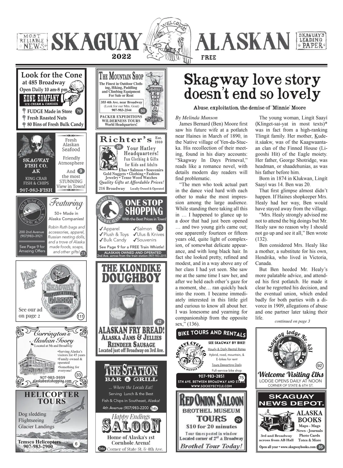 Cover of Skaguay Alaskan 2022